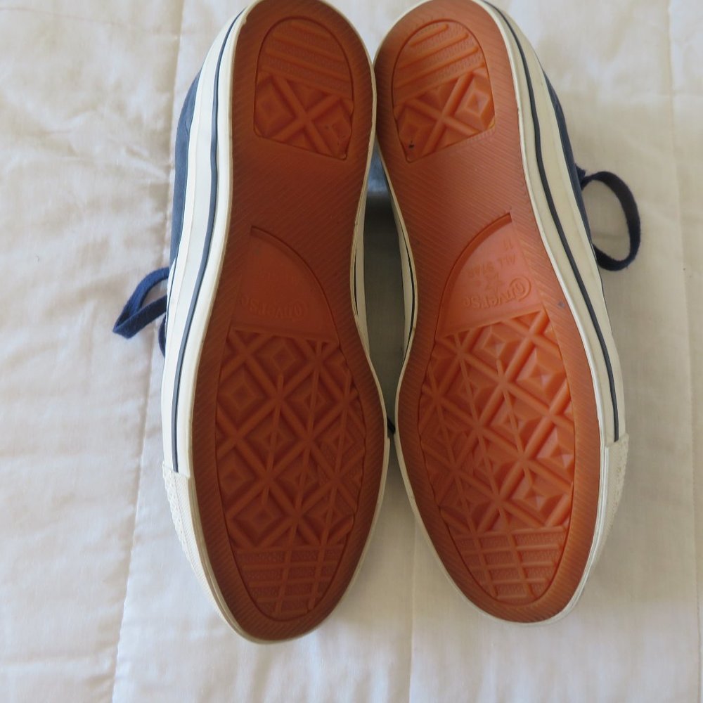Men's Converse All Star with Lunar Lon Blue Suede Shoes - Picture 3 of 6